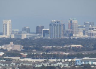 Downtown Orlando Skyline From Orlando Eye