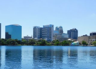 Downtown Orlando, Viewed From Lake Eola