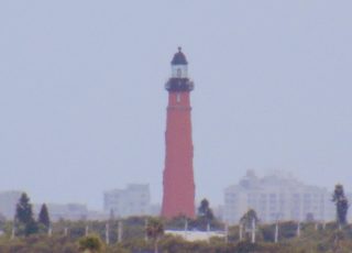 Ponce DeLeon Inlet Lighthouse Viewed From Port Orange Bridge