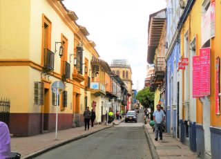 Spanish Colonial Street, Bogota, Colombia