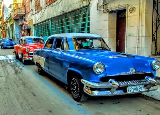 Classic Cars On The Streets Of Old Havana