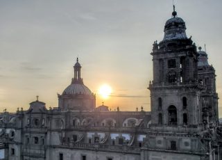Sunrise Over Mexico City Metropolitan Cathedral