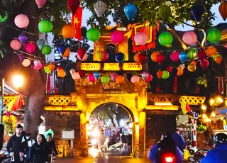 Ancient City Gate, Modern City Traffic, Hanoi, Vietnam