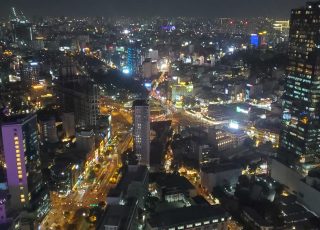 Busy Night In Ho Chi Minh City, Viewed From 50th Floor Saigon Skydeck