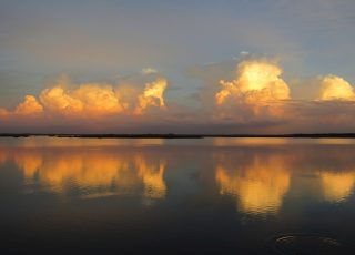 Sunset Reflected In Clouds Over Payne’s Prairie