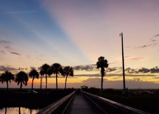 Sunset At Payne’s Prairie Boardwalk