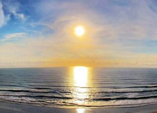 Sunrise On Another Hot Summer Day At Daytona Beach