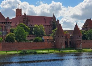 Malbork Castle, Teutonic Fortress and Monastery Near Gdansk, Poland